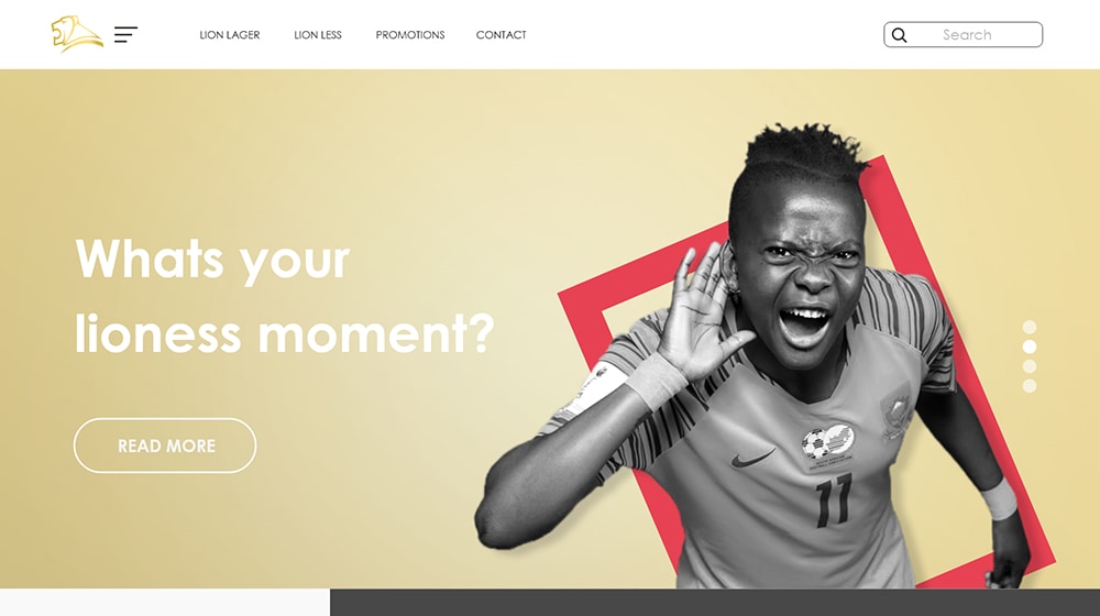 Lioness Moments Landing Page Web Design